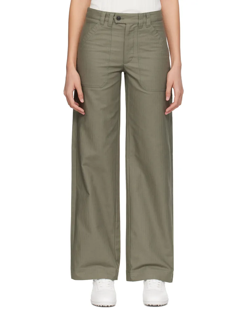 A.P.C. Khaki Berry Trousers Jaa