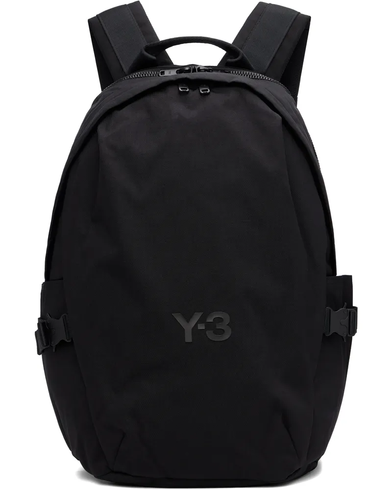 Y-3 Black Staple Backpack Black