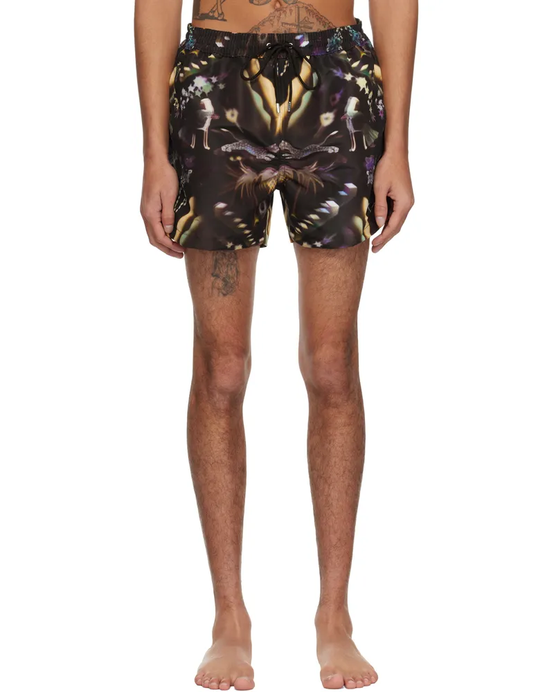 Paul Smith Brown Lumiere Swim Shorts 77