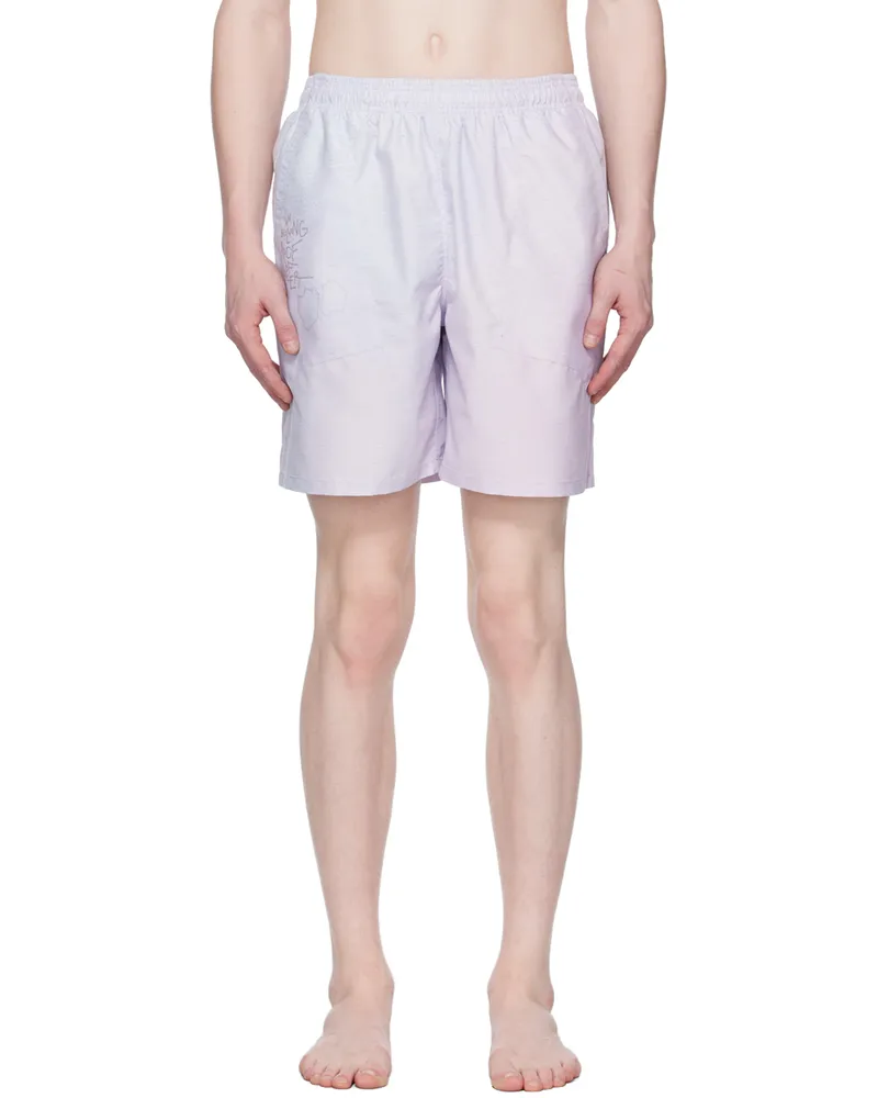 Objects IV Life Purple Printed Swim Shorts Lilac