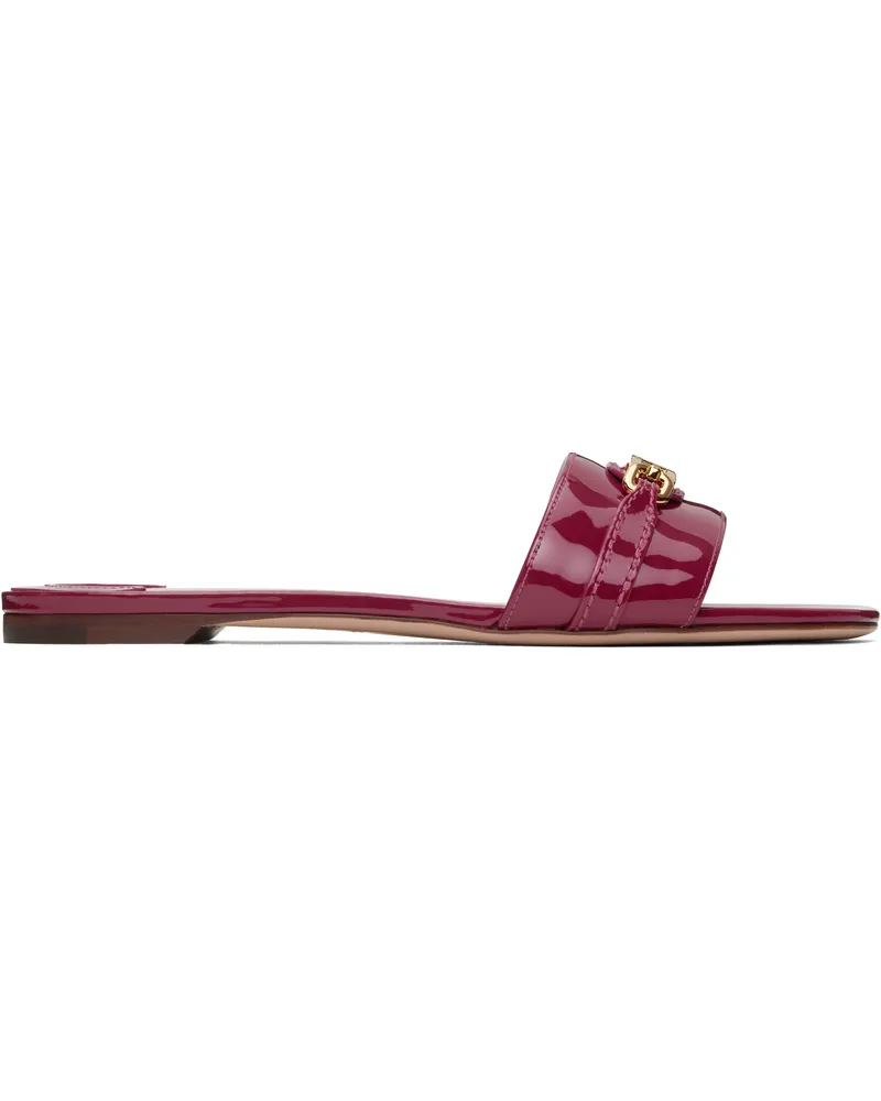 Tom Ford Pink Leather Flat Sandals 1p046