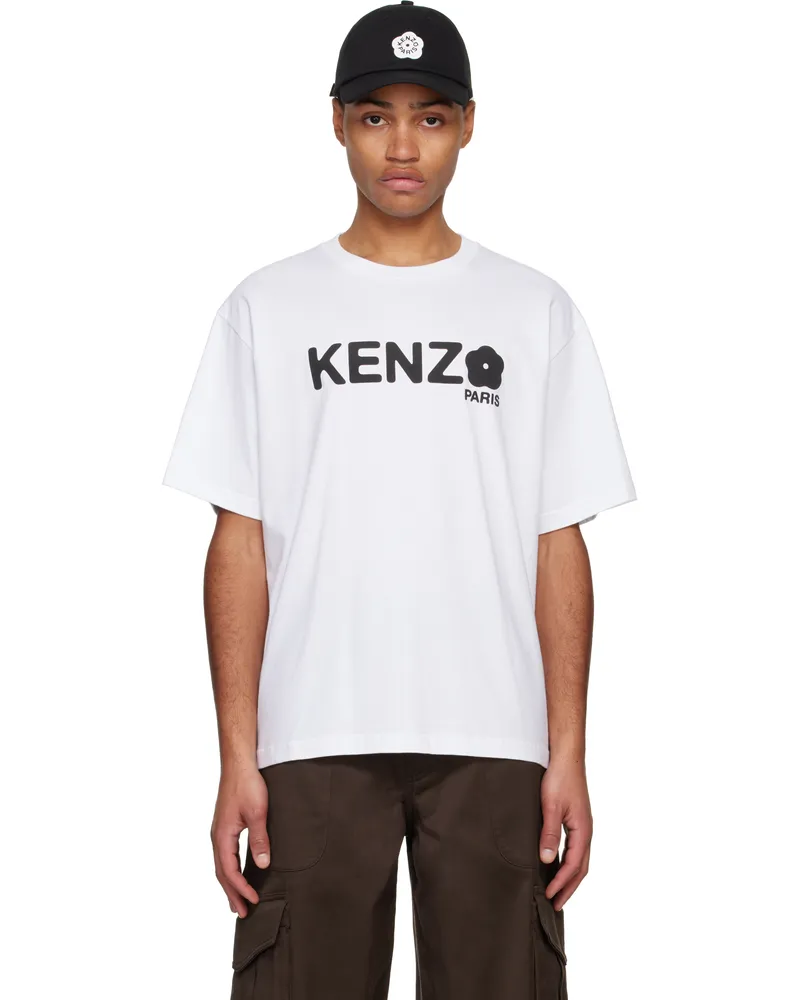 Kenzo White Kenzo Paris Oversize Boke Flower 2.0 T-shirt White