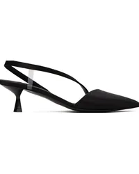 Stella McCartney Black Iconic D'Orsay Heels Black