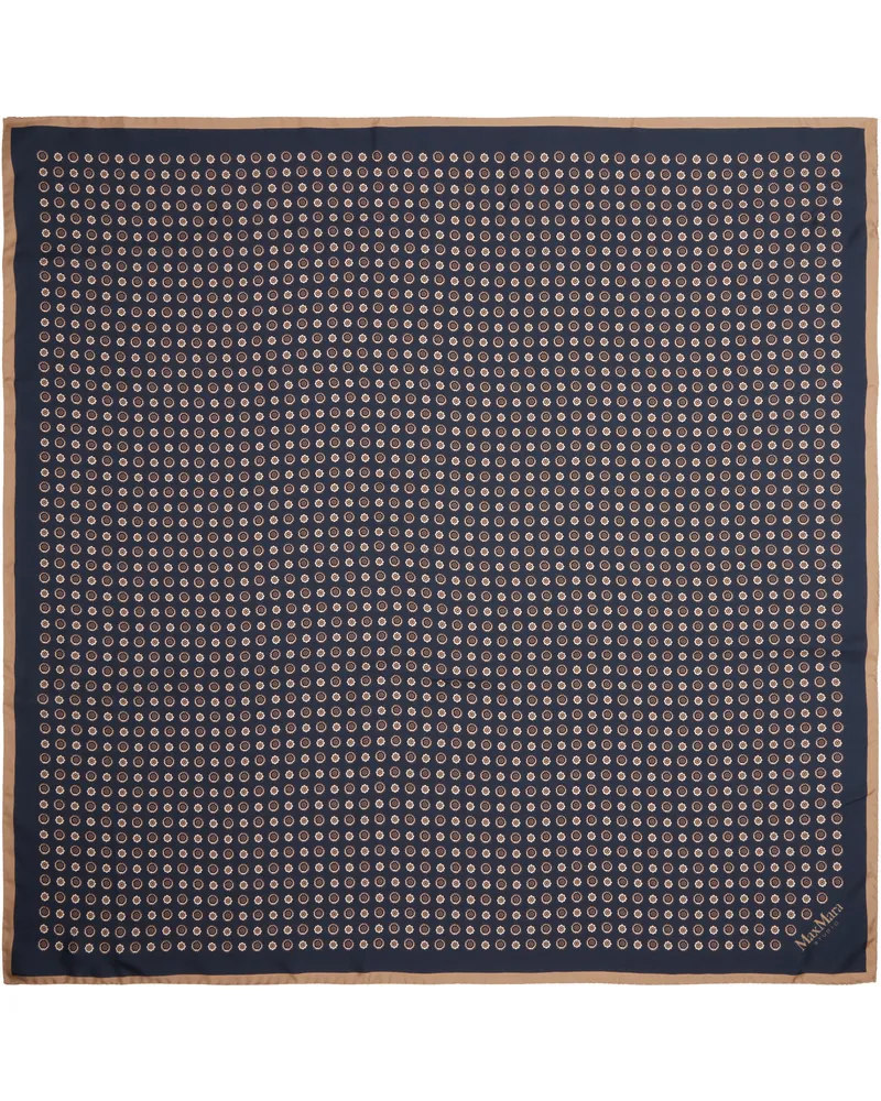 Max Mara Navy Lontra Scarf 001