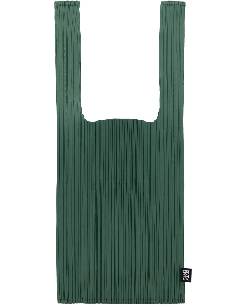 Issey Miyake Green June Pleats Shopping Tote 63