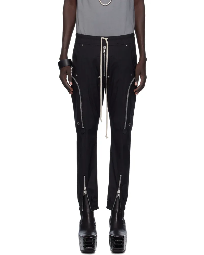 Rick Owens Black Concordians Bauhaus Cargo Pants 09