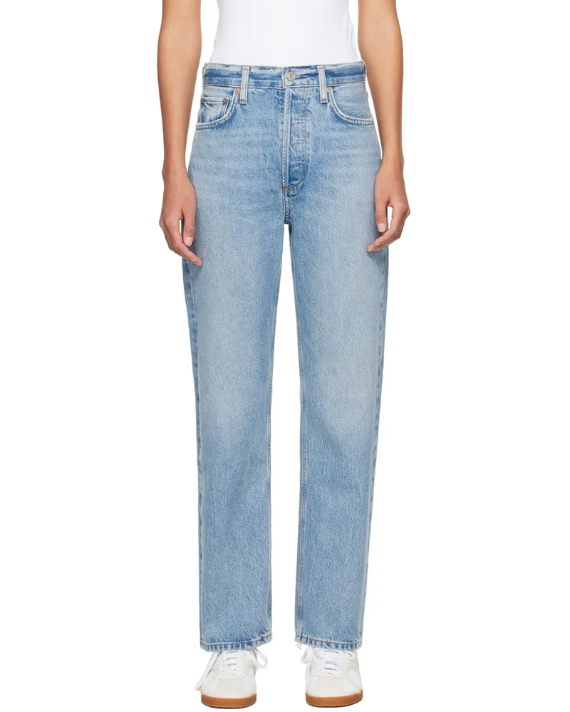 AGOLDE Blue 90's Pinch Waist Jeans Infinite