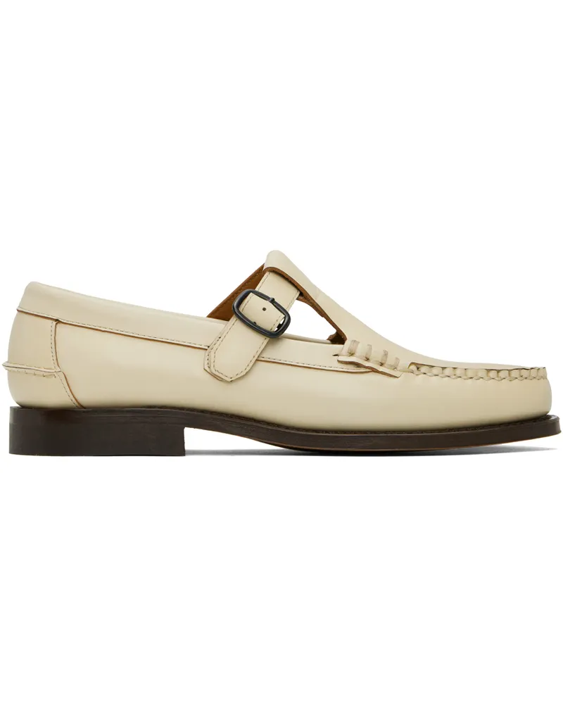 HEREU Off-White Alber Loafers Custard