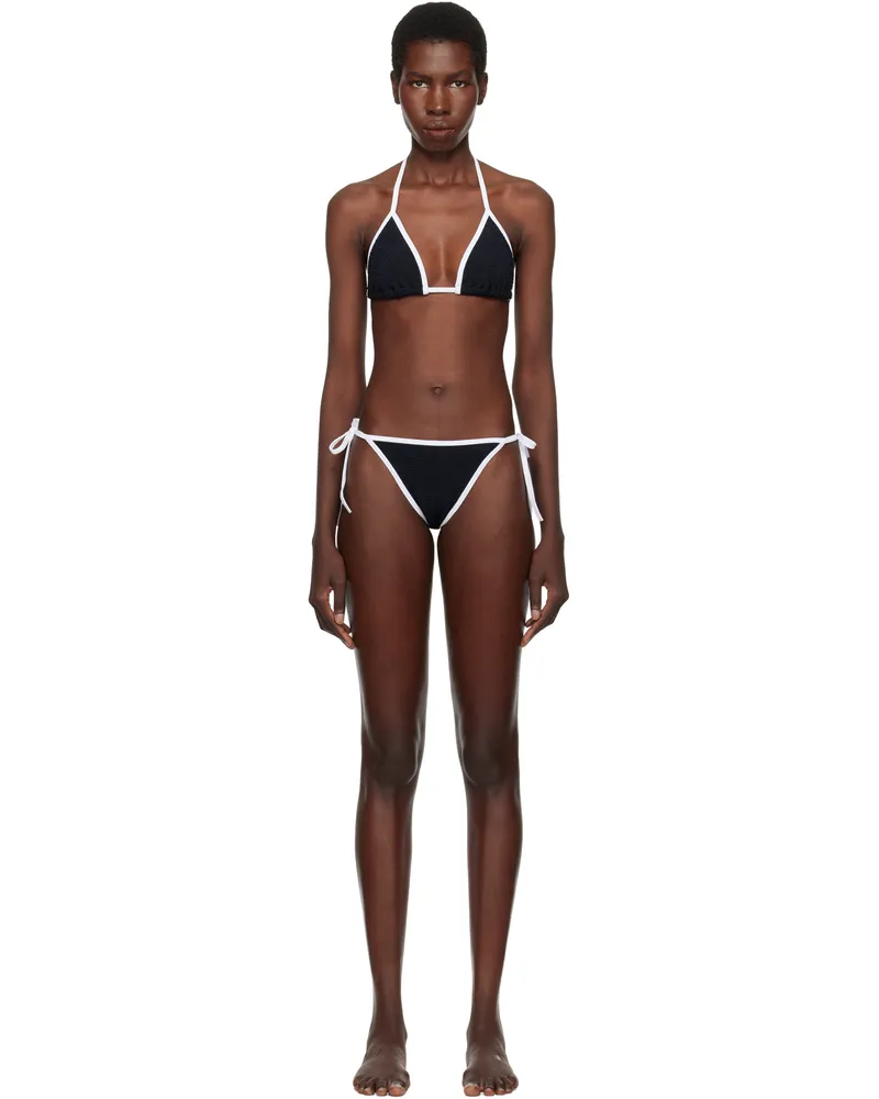 Hunza G Black & White Gina Bikini Black