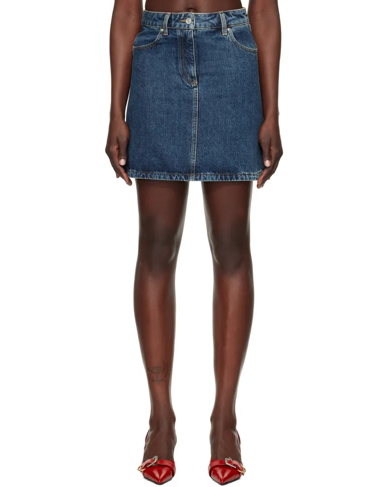 Givenchy Blue Faded Denim Miniskirt 420-medium