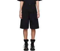 Black Appliqué Shorts
