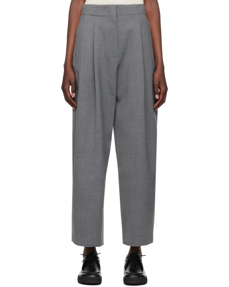 Studio Nicholson Gray Ansell Trousers Grey