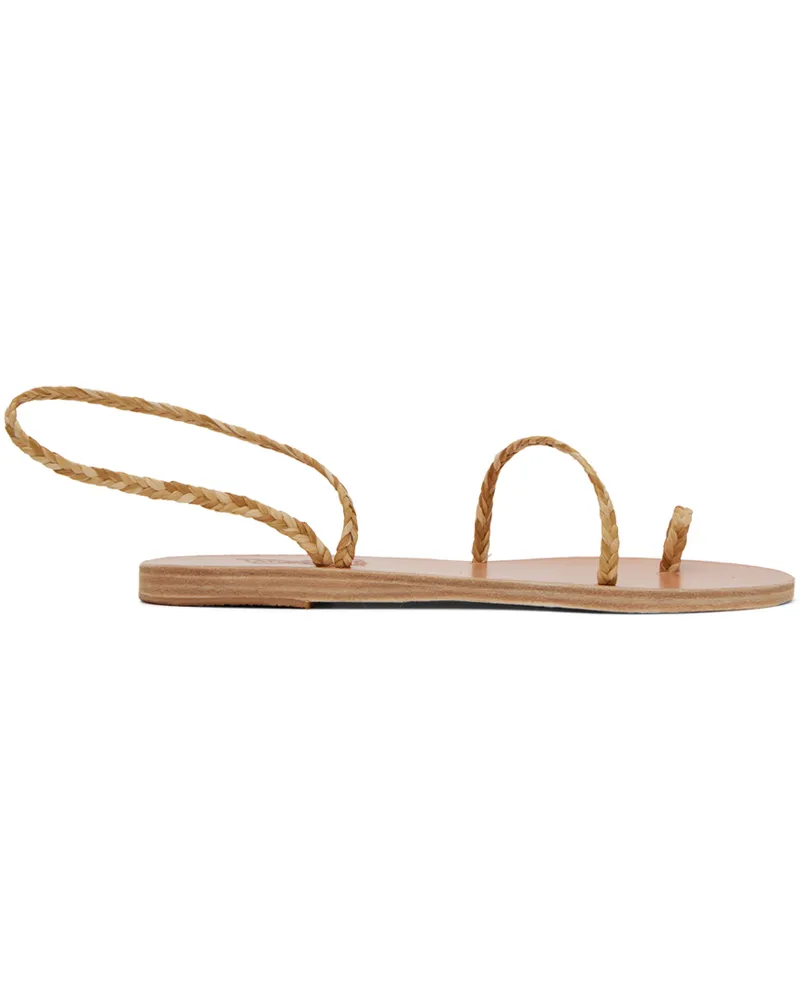 Ancient Greek Sandals Beige Eleftheria Sandals Legno