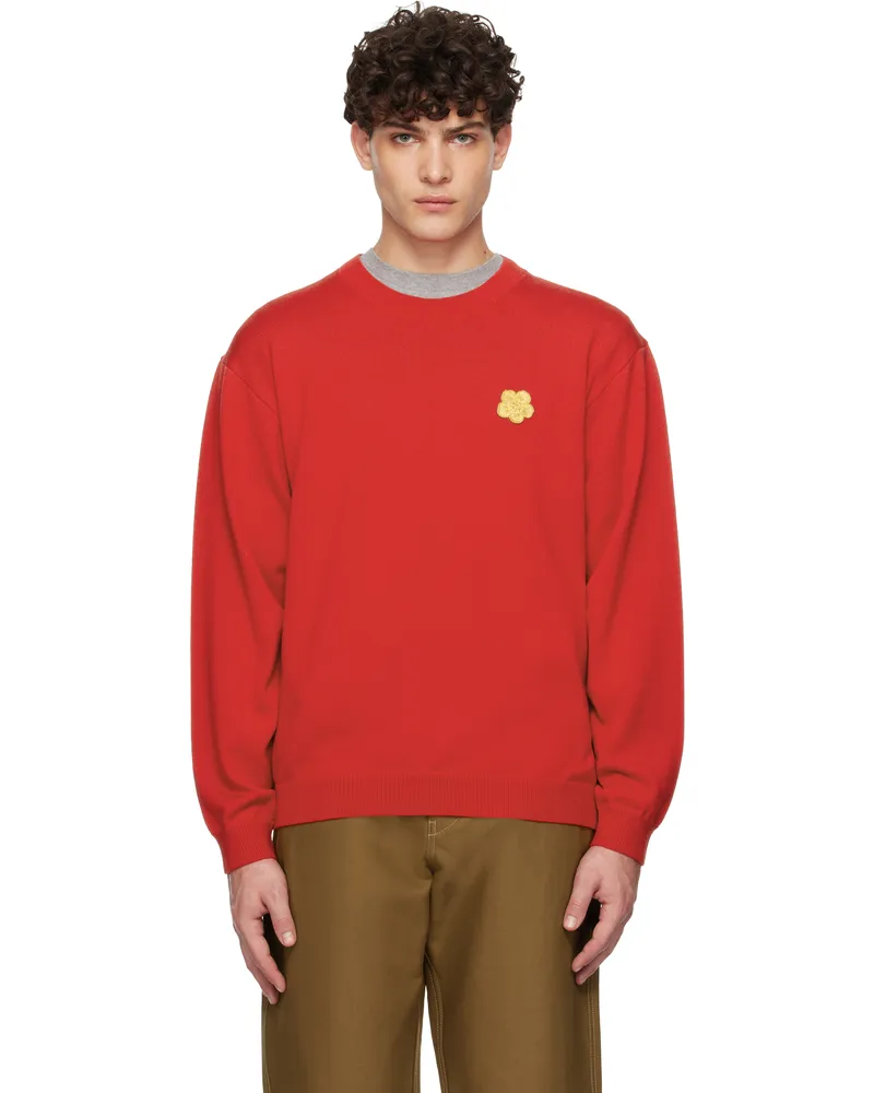Kenzo Red Kenzo Paris Boke Flower Sweater Cherry