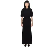 Black Fluid Midi Dress
