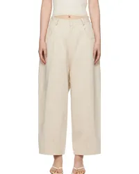 CORDERA Off-White Baggy Trousers Alabaster