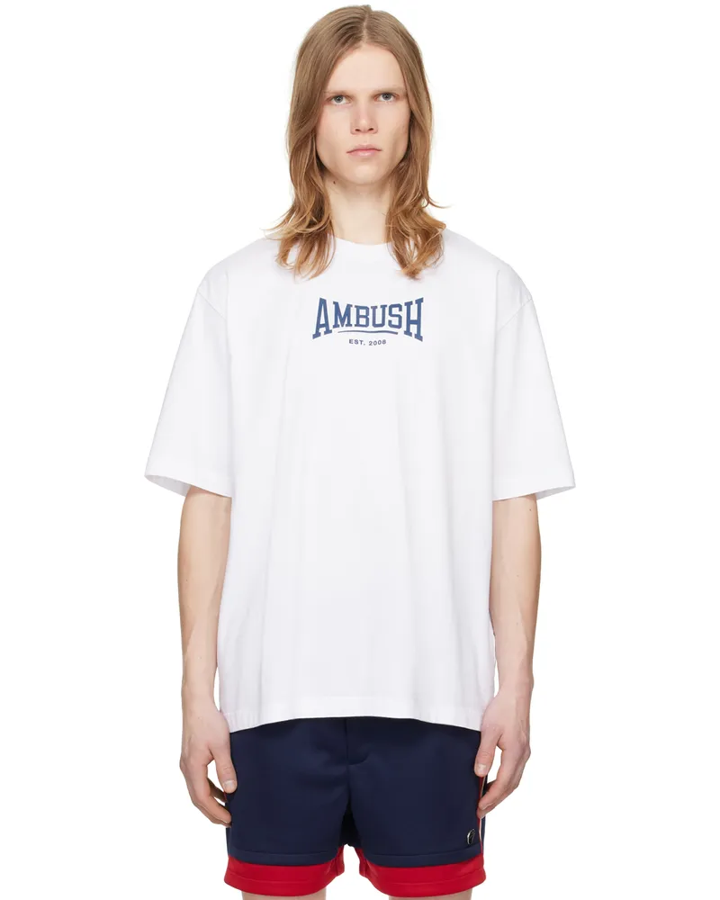 AMBUSH White Printed T-Shirt White