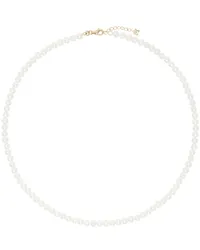 MATEO White Pearl Beaded Choker 14kt