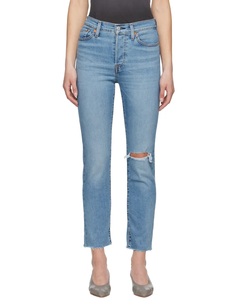 Levi's Blue Wedgie Straight Jeans Night