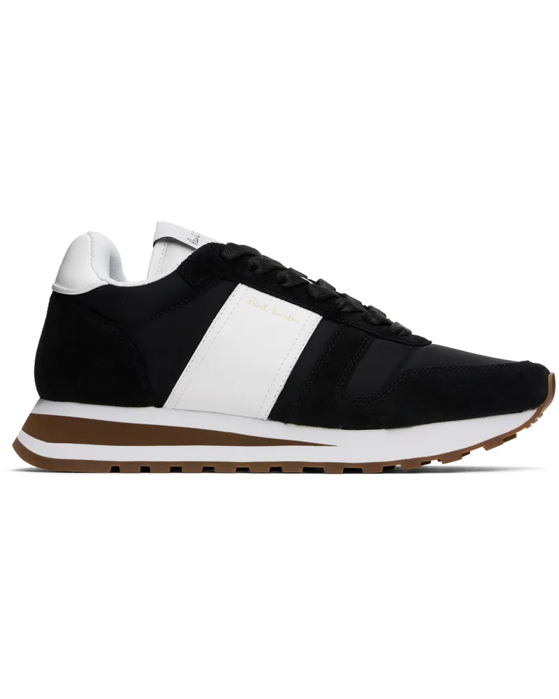 Paul Smith Black & White Leather Suede Eighties Sneakers Blacks