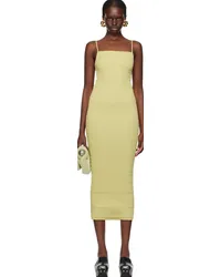 Nanushka Yellow Barra Vegan Leather Maxi Dress Lemongrass