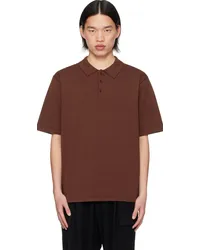 ATON Brown Natural Dyed Polo Brown