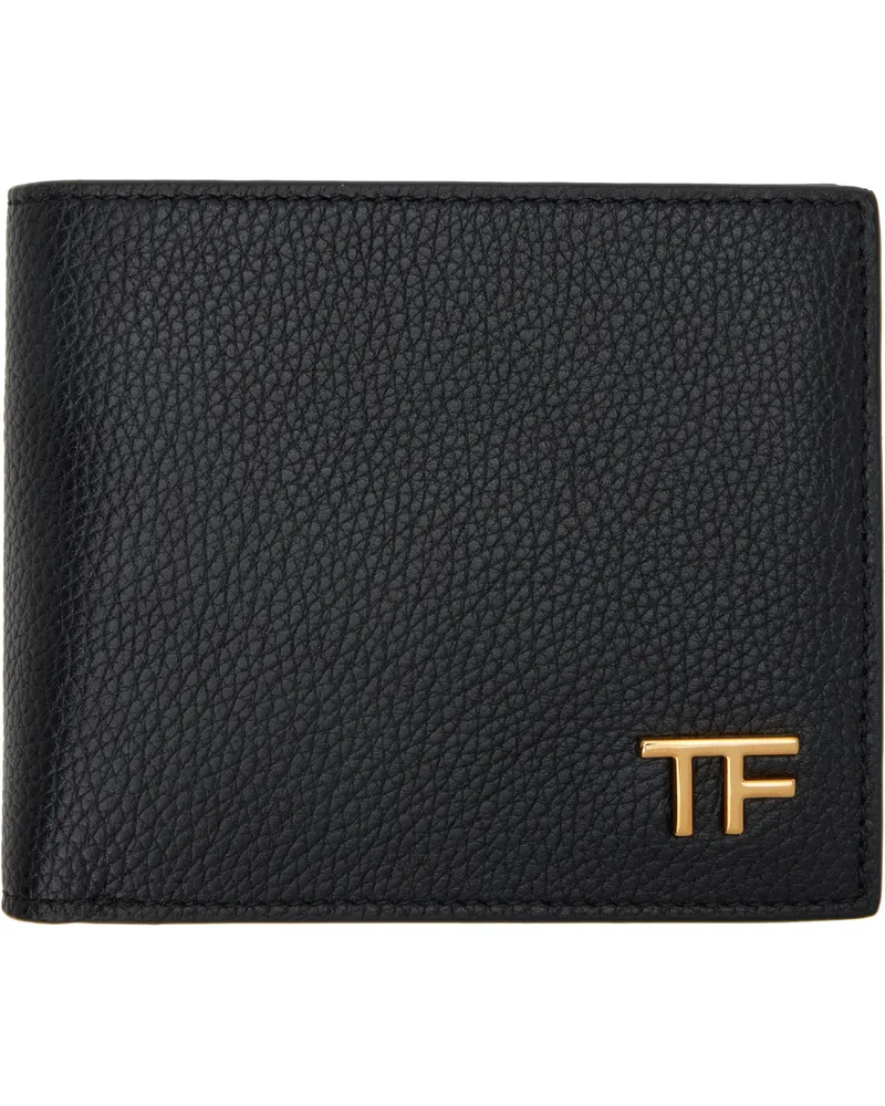 Tom Ford Black T Line Classic Bifold Wallet Black