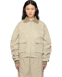 Birrot Taupe Love Bomber Jacket Oak