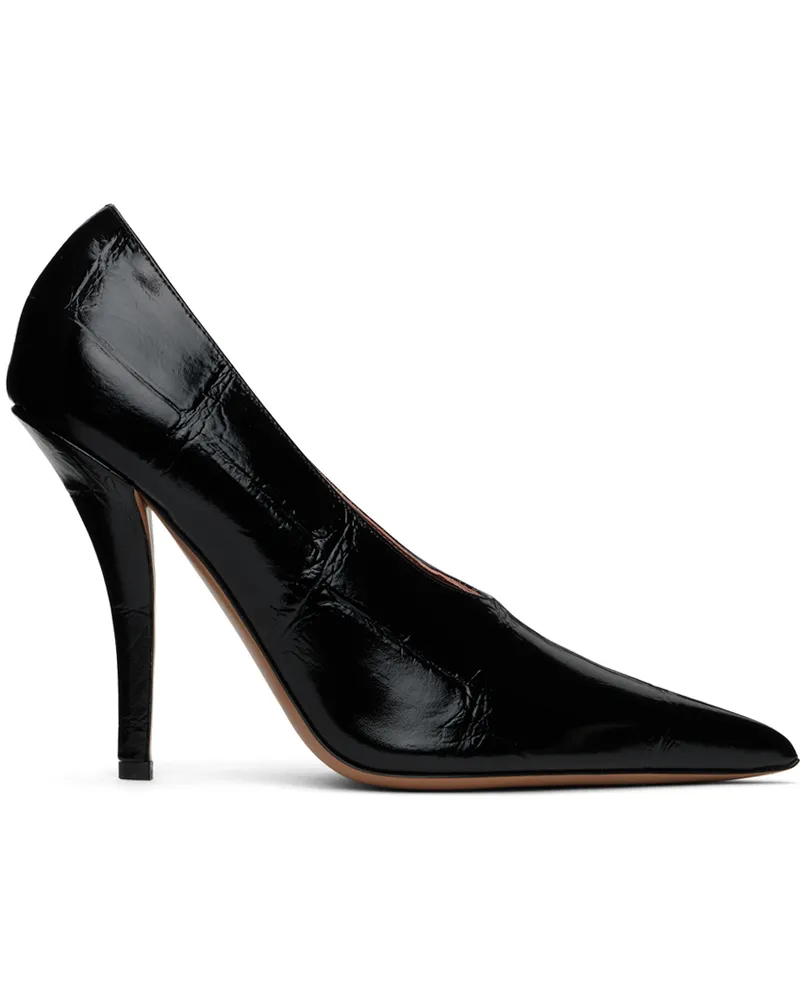 Paris Texas Black Jessica Heels Black