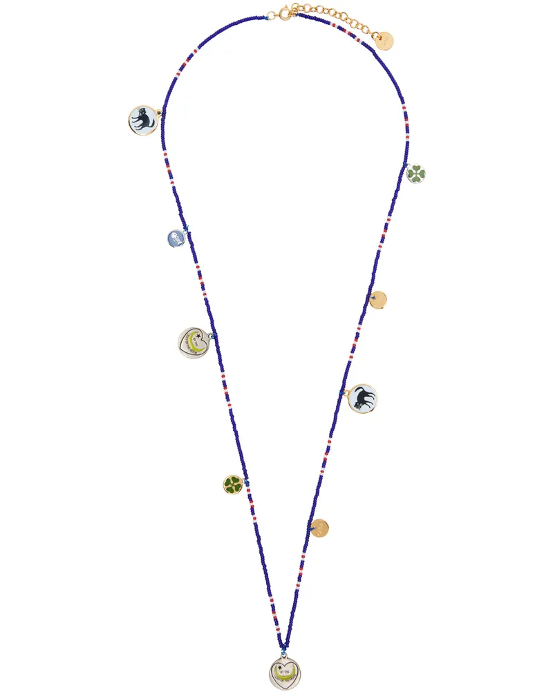 Marni Blue Beaded Necklace 00x99