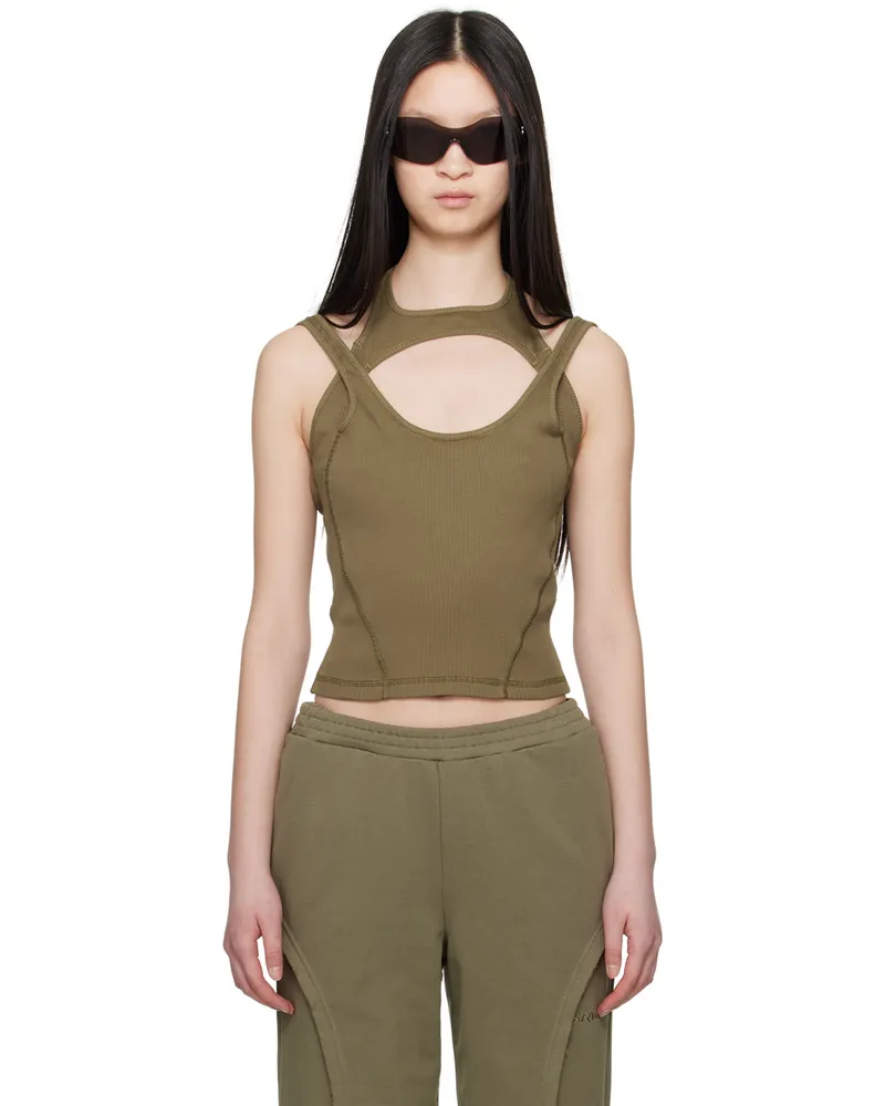 SRVC Khaki Marfa Tank Top Olive