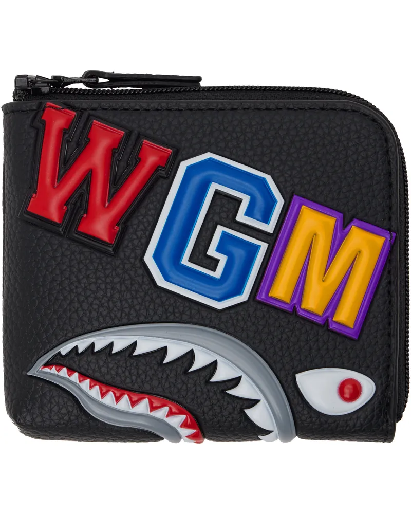 BAPE Black Shark Mini Wallet Blk-black