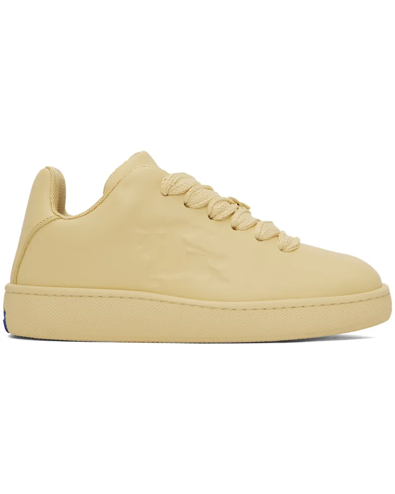 Burberry Yellow Leather Box Sneakers Glow