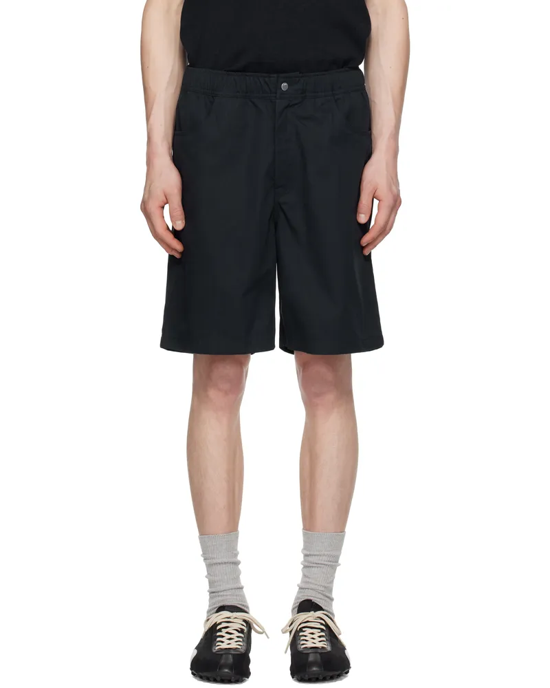 Norse Projects Navy Ragnar Fine Broken Twill Shorts Dark