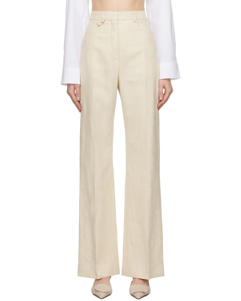 Jacquemus Beige Les Classiques 'Le Pantalon Sauge' Trousers 130