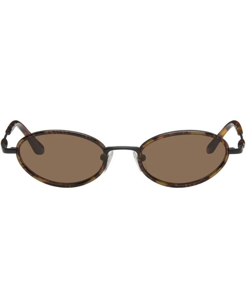 Bonnie Clyde Black & Brown Voodoo Sunglasses Borwn