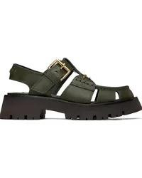 Alexander Wang Khaki Carter Cage Sandals Army