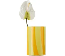 Yellow & Orange Murano Glass Vase