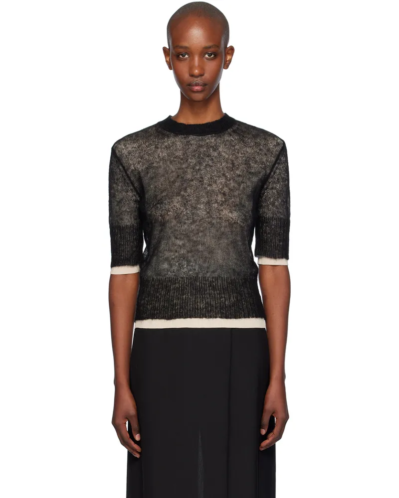 HUGO BOSS Black Sheer Sweater 960