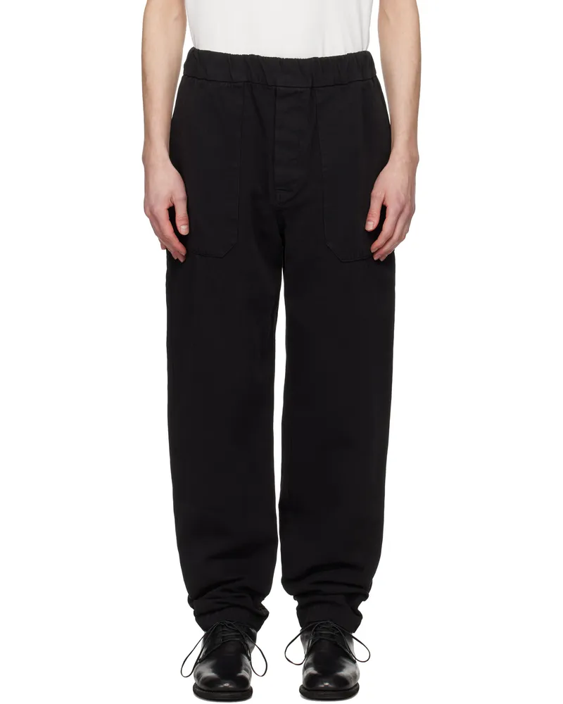 Casey Casey Black Jog Ah Militaire Trousers Black