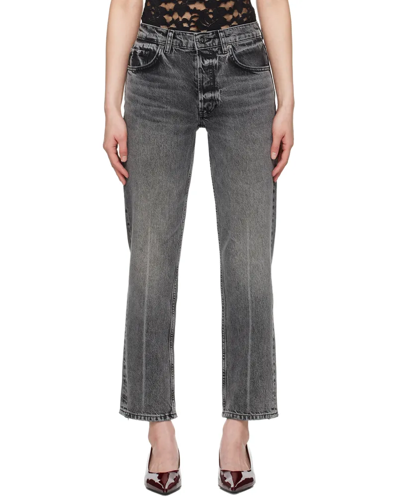 Anine Bing Gray Kate Jeans Grey