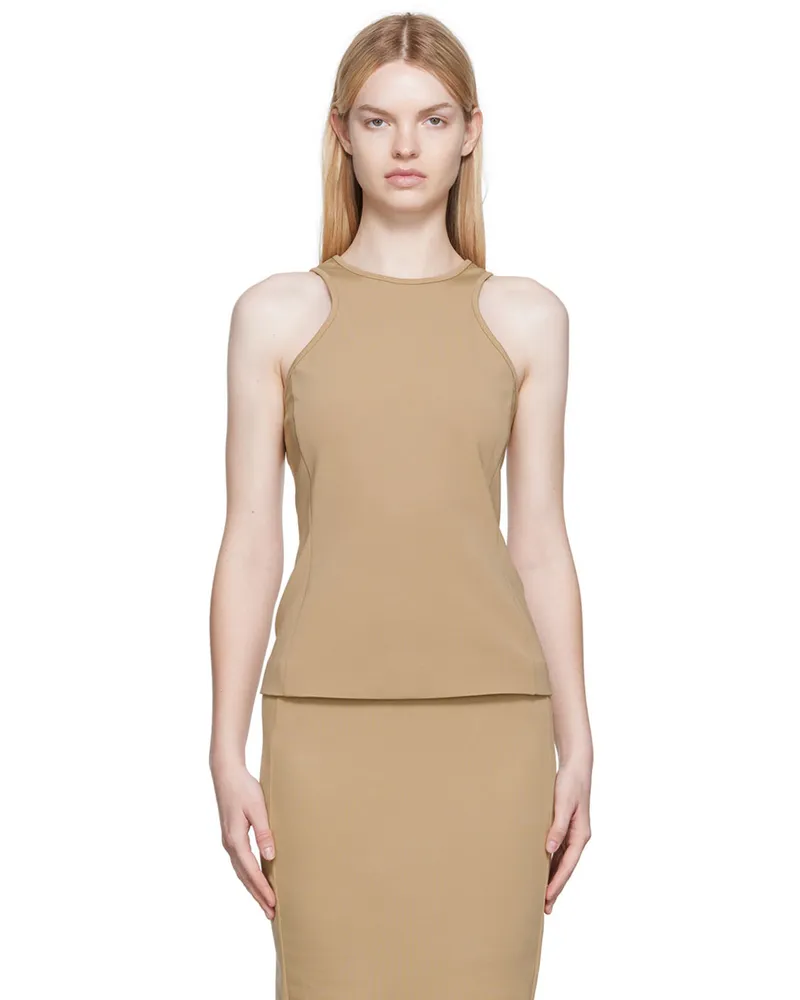 Max Mara Beige Fascino Tank Top 001