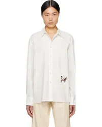 COMMAS White Embroidered Shirt White