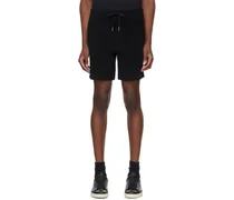 Black Towelling Shorts