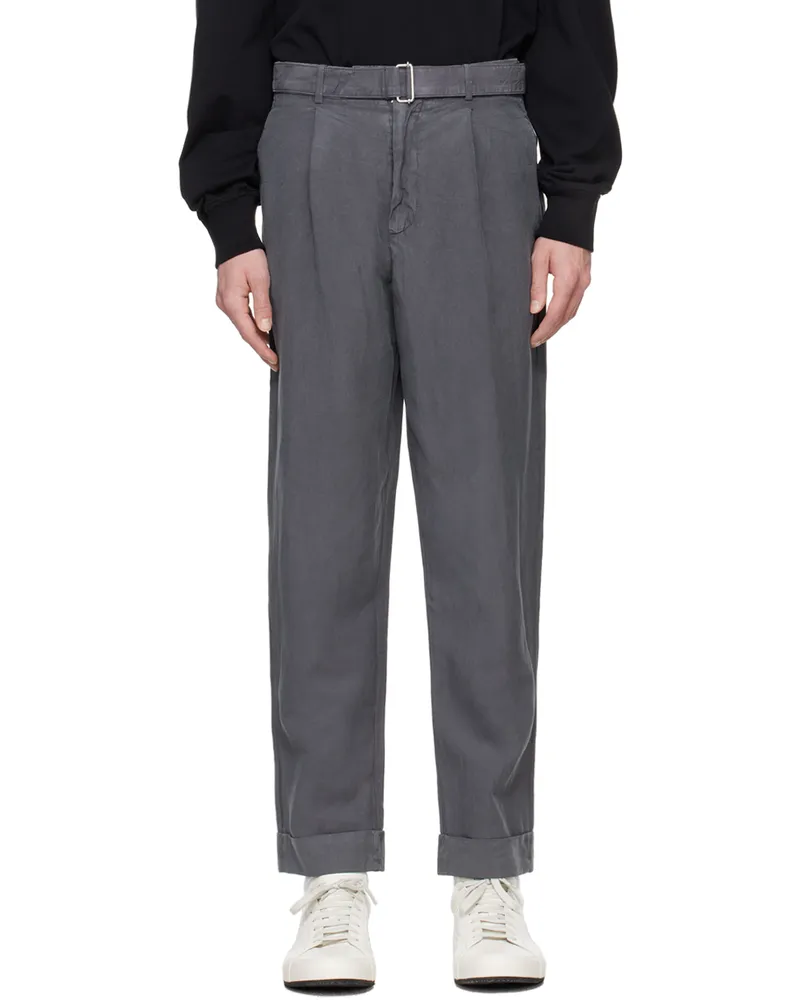 Officine Generale Gray Hugo Trousers Grey
