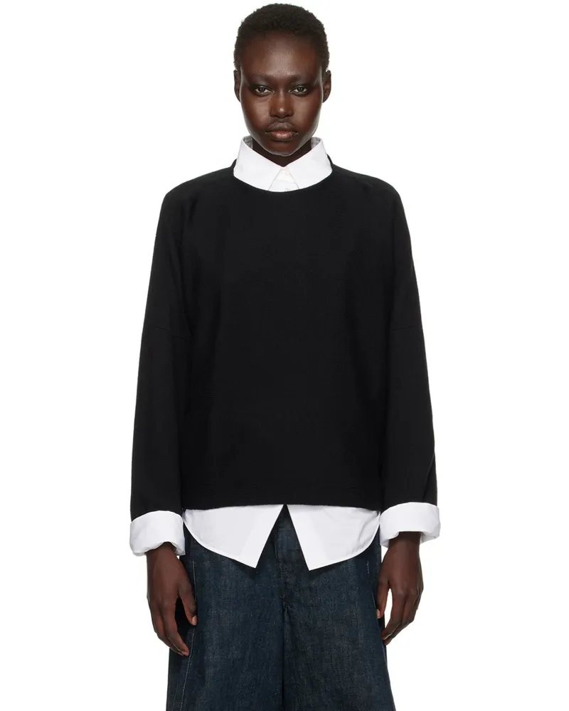 Toogood Black 'The Crofter' Sweater Merino