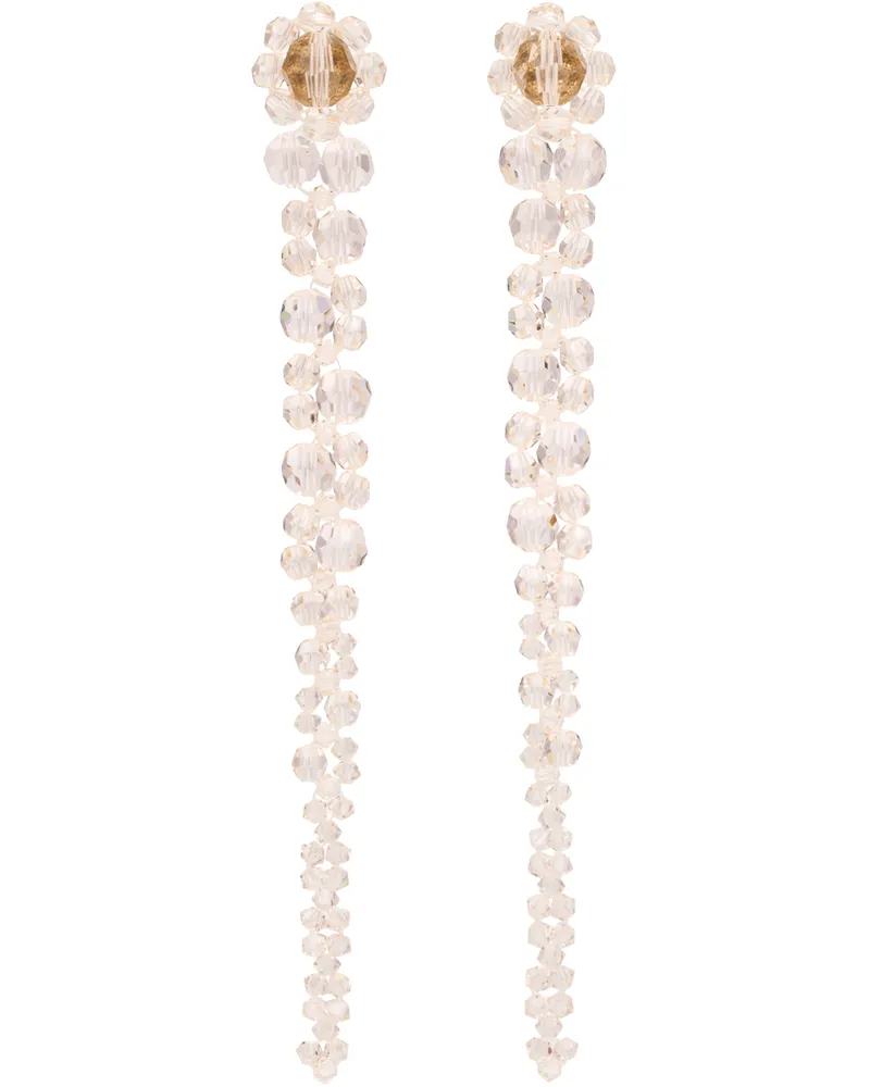 Simone Rocha Pink Drip Earrings Nude