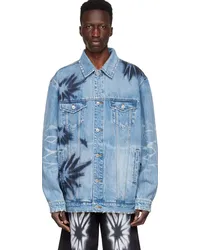 WE 11 DONE Blue Denim Jacket Blue