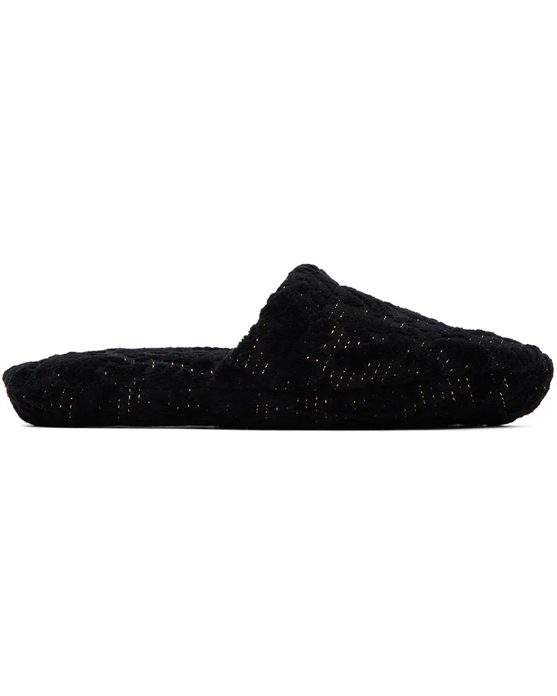 Versace Black Barocco Slippers 1e880-anthracite