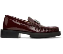 Burgundy Butterfly Loafers